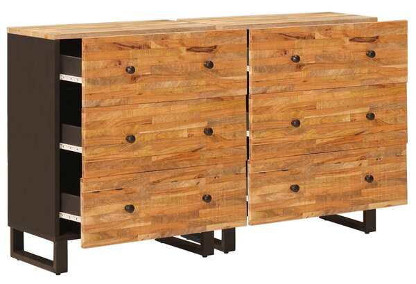 Servírovací skříň 2 ks 60 x 33 x 75 cm Masivní mangové dřevo 3310100