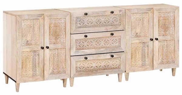 Servírovací skříň 3 ks 180 x 33,5 x 75 cm Bílá 3310071