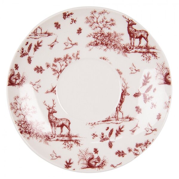 Porcelánový šálek s podšálkem Pretty Forest – 12x9x6 cm