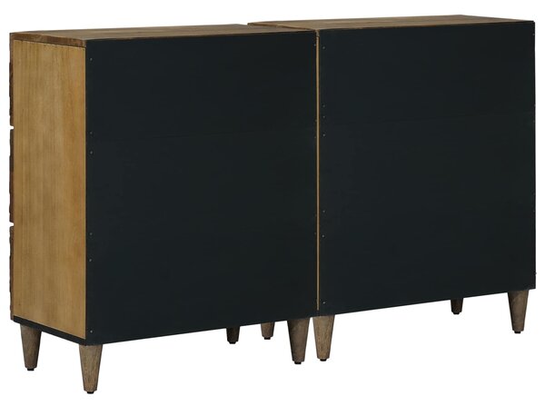 Servírovací skříň 2 ks 60 x 33,5 x 75 cm Masivní mangové dřevo 3310106