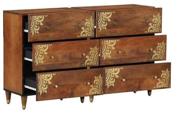 Servírovací skříň 2 ks 60 x 33 x 75 cm Masivní mangové dřevo 3310145