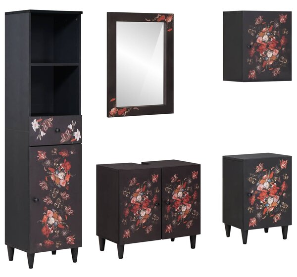 Sada koupelnových skříněk 5 ks 62 x 33 x 58 cm 3310144
