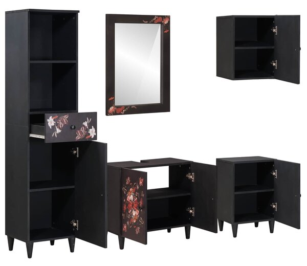 Sada koupelnových skříněk 5 ks 62 x 33 x 58 cm 3310144