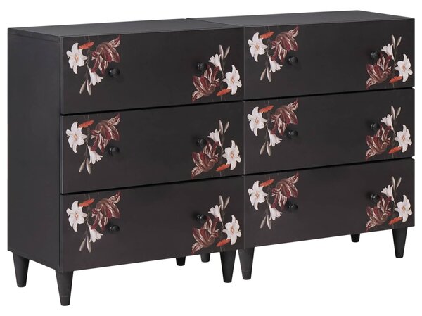 Úložné skříně 2 ks 120 x 33 x 75 cm Masivní mangové dřevo 3310139