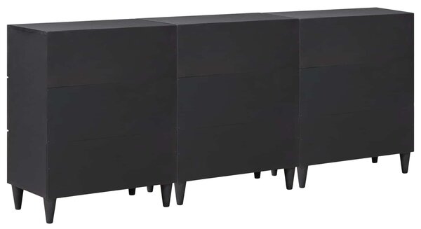 Úložné skříně 3 ks 180 x 33 x 75 cm Masivní mangové dřevo 3310140