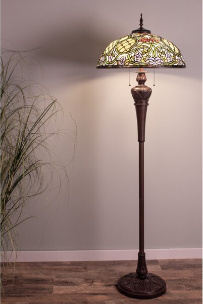 Stojací lampa Tiffany – 55x150 cm