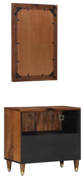 Sada koupelnových skříněk 2 ks Medová hnědá 62 x 33 x 58 cm 3310147
