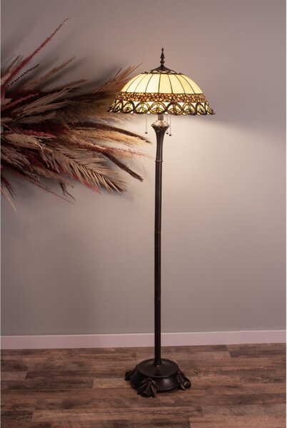 Stojací lampa Tiffany- Ø 50*165 cm 3x E27 / Max 60w – 50x165 cm