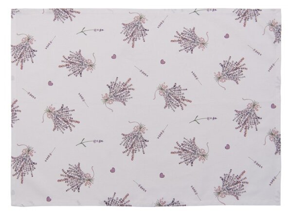 Bavlněná utěrka Lavander Garden – 50x70 cm