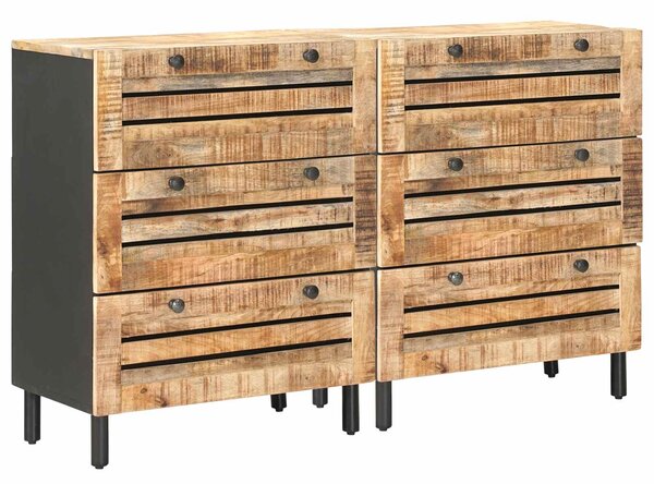 Úložné skříně 2 ks 120 x 33 x 75 cm Masivní mangové dřevo 3310163