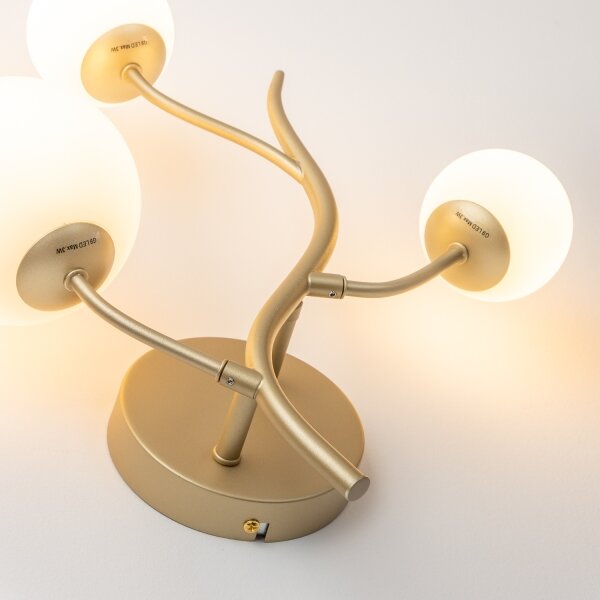 Brilagi - LED Nástěnné svítidlo MISTEL 3xG9/3W/230V zlatá/bílá