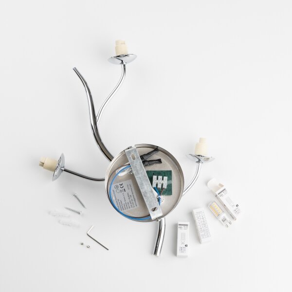 Brilagi - LED Nástěnné svítidlo MISTEL 3xG9/3W/230V černý chrom/kouřová