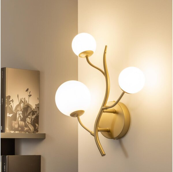 Brilagi - LED Nástěnné svítidlo MISTEL 3xG9/3W/230V zlatá/bílá