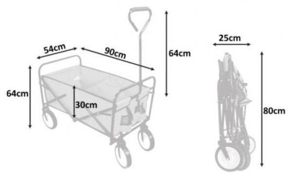 Garden Line Skládací vozík ROYAL modrý