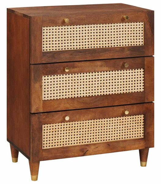 Sestava komody 3 ks 180 x 33 x 75 cm Masivní mangové dřevo 3310170