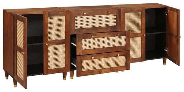 Sestava komody 3 ks 180 x 33 x 75 cm Masivní mangové dřevo 3310170