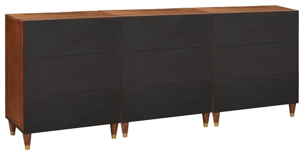 Sestava komody 3 ks 180 x 33 x 75 cm Masivní mangové dřevo 3310170