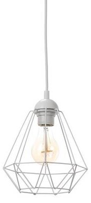 Industriální závěsné osvětlení na lanku DIJAMO MINI, 1xE27, 60W, bílé