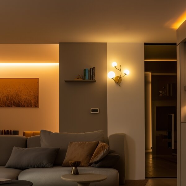 Brilagi - LED Nástěnné svítidlo MISTEL 3xG9/3W/230V zlatá/bílá