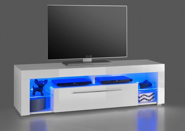KOMODA POD TELEVIZI, bílá, 153/44/44 cm MID.YOU - Online Only TV příslušenství, Online Only