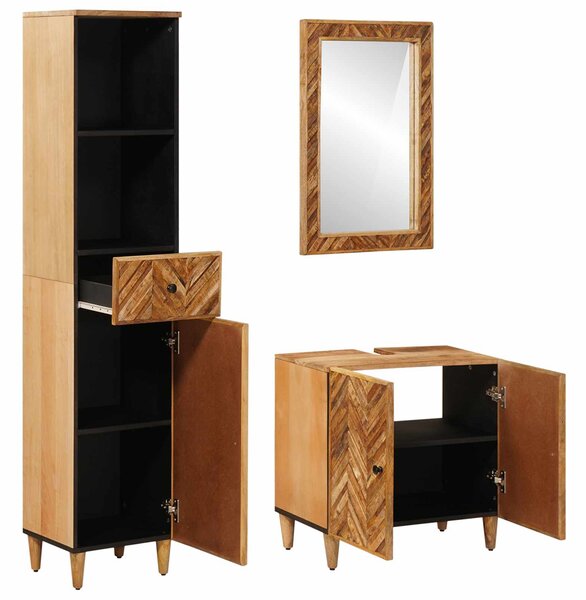 Sada koupelnových skříněk 3 ks 62 x 33 x 58 cm 3310178