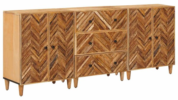 Úložné skříně 3 ks 60 x 33,5 x 75 cm Masivní mangové dřevo 3310176