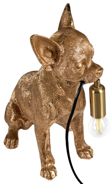 Stolní lampa Pes ROCCO Zlatá