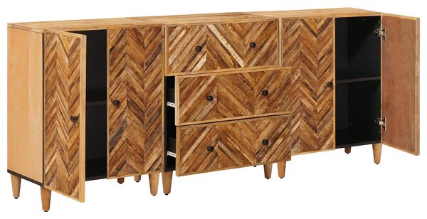 Úložné skříně 3 ks 60 x 33,5 x 75 cm Masivní mangové dřevo 3310176