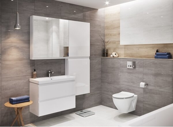 Cersanit K701-147 - Závěsné WC s prkénkem SAVIO keramika/bílá