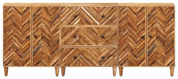 Úložné skříně 3 ks 60 x 33,5 x 75 cm Masivní mangové dřevo 3310176