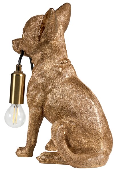 Stolní lampa Pes ROCCO Zlatá