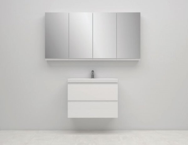 Cersanit S590-030 - Zrcadlová koupelnová skříňka MODUO 80x40 cm