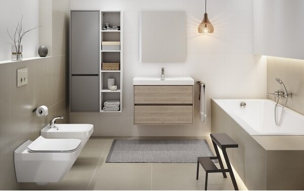Cersanit S924-008 - Koupelnová skříňka pod umyvadlo CREA 60x54x45 cm dub