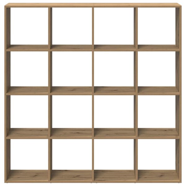 Knihovna dub artisan 137,5 x 29 x 137,5 cm kompozitní dřevo 3310297