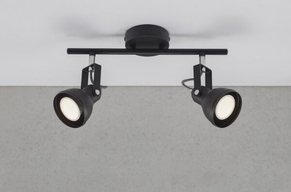 Nordlux - Bodové svítidlo ASLAK 2xGU10/35W/230V černá