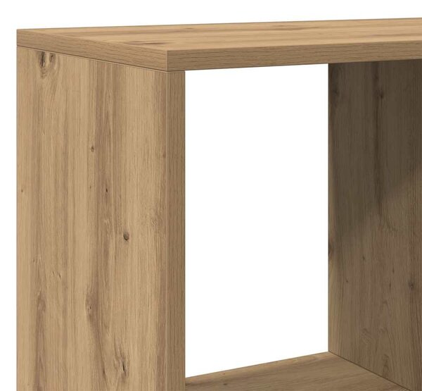 Knihovna dub artisan 137,5 x 29 x 137,5 cm kompozitní dřevo 3310297