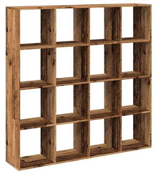 Knihovna old wood 137,5 x 29 x 137,5 cm kompozitní dřevo 3310296