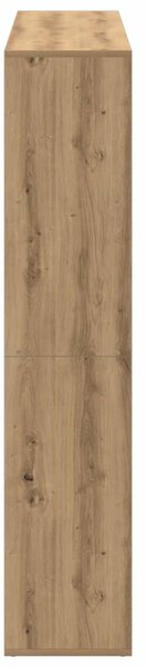 Knihovna dub artisan 137,5 x 29 x 137,5 cm kompozitní dřevo 3310297