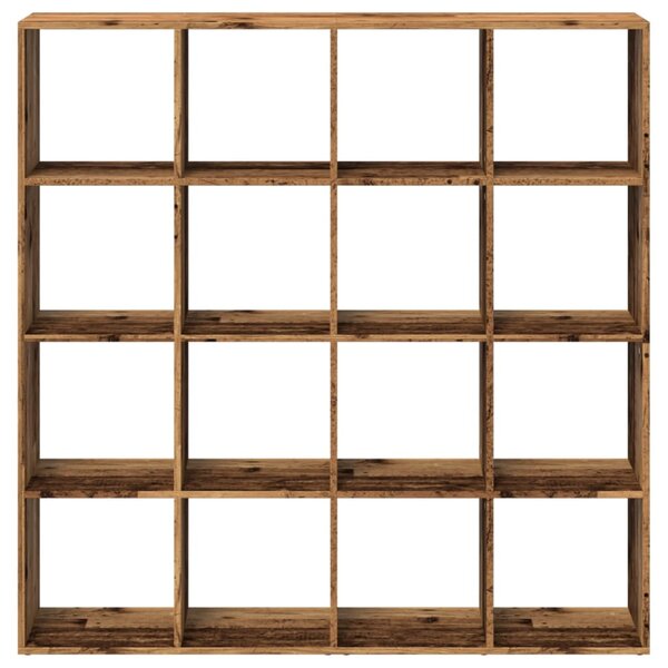 Knihovna old wood 137,5 x 29 x 137,5 cm kompozitní dřevo 3310296