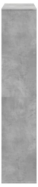 Knihovna betonově šedá 102 x 29 x 143 cm kompozitní dřevo 3310301