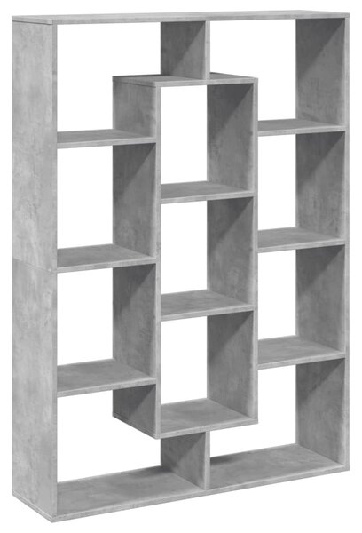 Knihovna betonově šedá 102 x 29 x 143 cm kompozitní dřevo 3310301