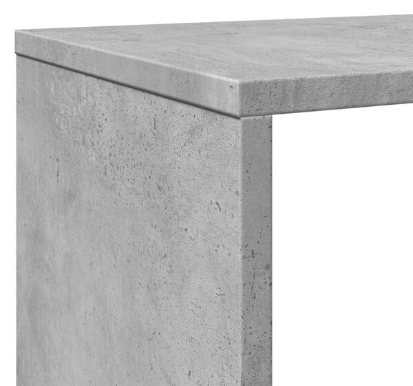 Knihovna betonově šedá 102 x 29 x 143 cm kompozitní dřevo 3310301