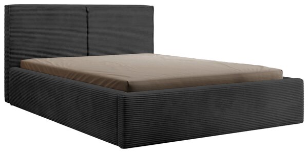 ČALOUNĚNÁ POSTEL, 140/200 cm, barvy grafitu P & B - Postele s úložným prostorem, Online Only