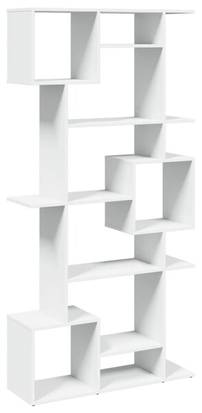 Knihovna bílá 92 x 29 x 188 cm kompozitní dřevo 3310316