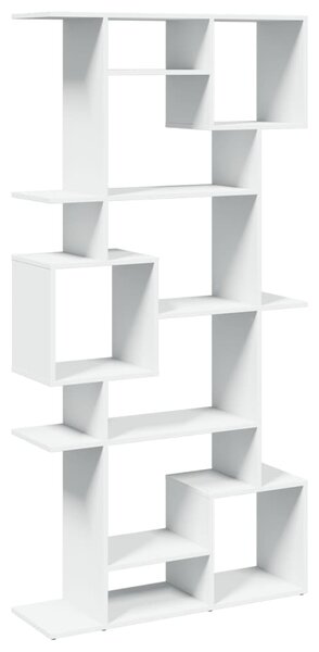Knihovna bílá 92 x 29 x 188 cm kompozitní dřevo 3310316