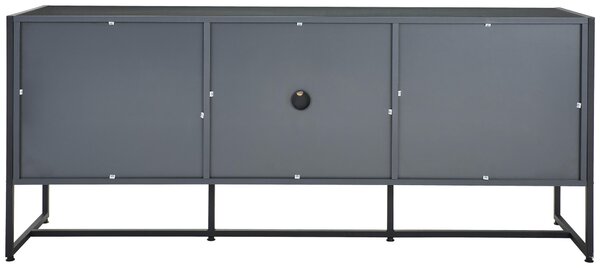 ŠIROKÁ KOMODA, antracitová, černá, 180/75/41 cm P & B - Online Only komody, Online Only