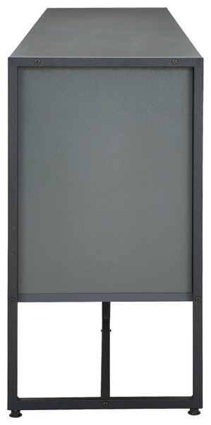 ŠIROKÁ KOMODA, antracitová, černá, 180/75/41 cm P & B - Online Only komody, Online Only