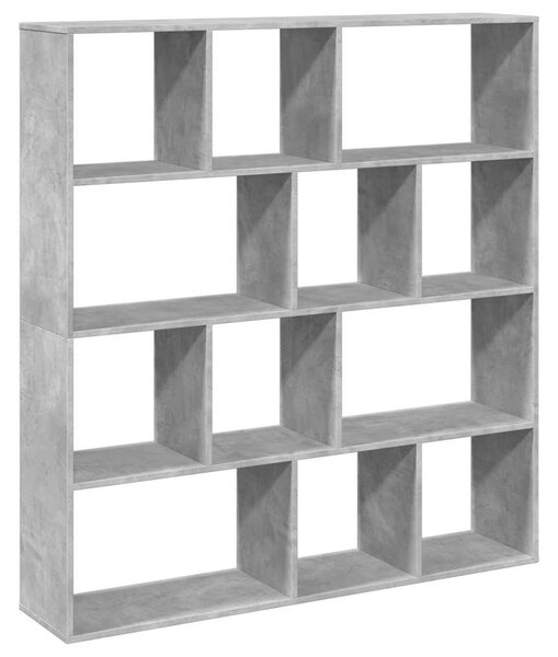 Knihovna betonově šedá 132 x 29 x 141,5 cm kompozitní dřevo 3310310