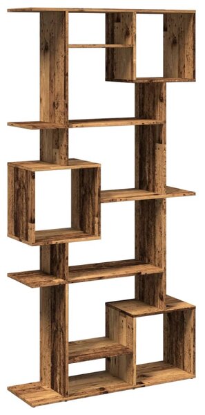 Knihovna old wood 92 x 29 x 188 cm kompozitní dřevo 3310323