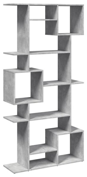 Knihovna betonově šedá 92 x 29 x 188 cm kompozitní dřevo 3310319